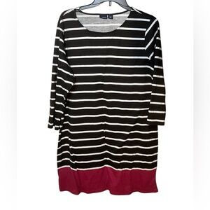 Basic Editions Women’s Striped Dress